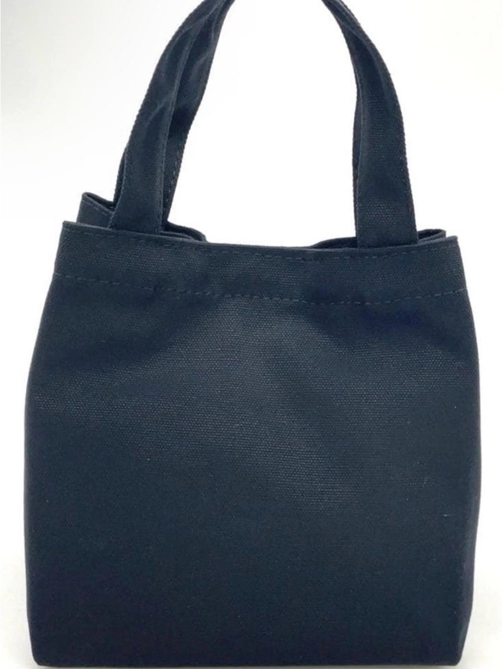 Prada Black Canvas Messenger Tote with White Logo GWP - Picture 3 of 4